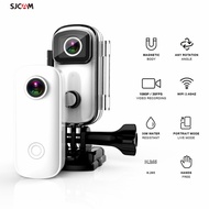 SJCAM กล้องวีดีโอดิจิทัล1080P กล้องแอ็คชั่นขนาดเล็ก30MC100/C100 + กันน้ำใช้ร่วมกับสายคล้องหลังคลิปซอ
