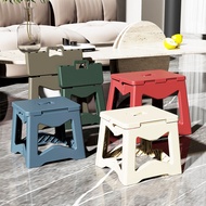 Folding Small Bench Plastic Storage Stool Outdoor Portable Stool Simple Household Foldable Chair Children Bathroom Stool