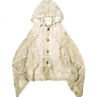 COMME des GARCONS COMME des GARCONS COMME des GARCONS 日本製造 12SS 蕾絲斗篷外套 RI-C002 S 米色 COMME des GARCON