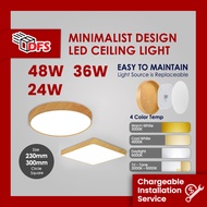 DFS LED Ceiling Light 230/300MM 24W/36W/48W Ceiling light with Wood Frame/Nordic