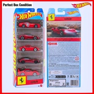 Hot Wheels Ferrari 5 Pack 2026 Red Classic Ferrari F40 Ferrari sf90 Stradale 12 Cilindri Hotwheels F