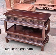 bàn đèn mặt 40x1m cao 80 gỗ lim gõ hương đá