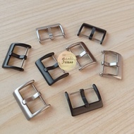 Premium Buckle Strap Silver Brushed and Black PVD Watch