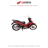 Plastic Set - Cover - Cover for HONDA Future 125 Year 2013, Red and Black R340 R6-A