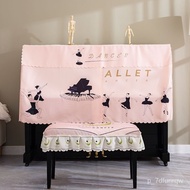 Nordic Simple Printed Piano Cover Half Cover Dust Cover Children's Piano Cloth Cover Cloth Dirt-Proof Cover Piano Cover