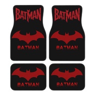 4-Piece Car Floor Mats, Printed with WB DC Gothan City Logo, Light Detachable, Suitable for Four Sea