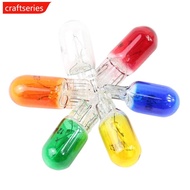 CRAFTSERIES 10Pcs W2W T5 12V 1.2W Car Halogen Lamp Instrument Lights Dashboard T5 LED Bulb Instrumen