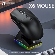 ATTACK SHARK X6  PAW3395 26000 DPI /2.4G/BT5.2    Tetikus Permainan Makro Tanpa Wayar ATTACK SHARK X