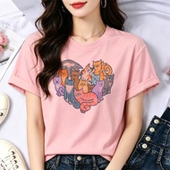 Cat Graphic 2000s Streetwear Teen T-Shirt - Fun Baddie Style
