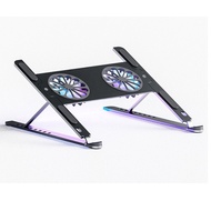 P11F Giá Đỡ Laptop Macbook IPAD - Đế Tản Nhiệt Kê Laptop Quạt Led RGB 8 Mức Chỉnh Độ Cao Đế Kê Lapto