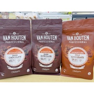 VAN HOUTEN DARK /Milk CHOCOLATE COUVERTURE 29.5% / 53% / 65.7% COINS 1KG