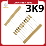 10 CONS Resistor 3k9 3.9kohm 1/4 wat genuine taiwan products