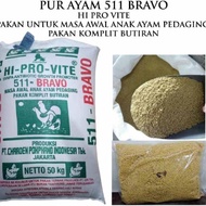 Pur Ayam 511 Voer Pakan Ayam Hi Pro Vite 511 Charoen Pokphand / Kemasan 10 Kg