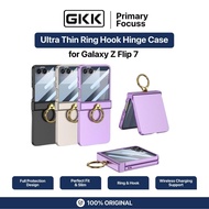 GKK Case Samsung Galaxy Flip 7 Flip7 GKK Ultra Thin Ring HOOK Hinge Protector Includes Tempered Glas