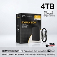 Seagate External Hard Drive 4TB 2TB Expansion USB 3.0 External Hard Drive 2TB/1TB Portable External 