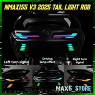 NMAX155 V3 2025 Integrated Rear Tail Lamp Light RGB Rainbow LED Yamaha NMAX 155 V3 ABS Turbo Lampu B