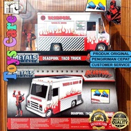JADA Scale 24 DEADPOOL TACO TRUCK WITH MARVEL FIGURE - ICE CREAM VAN - MARVEL MOVIES TRUCK CAR FLASH