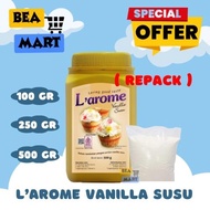 LAROME VANILLA SUSU BUBUK Repack 100gr 250gr 500gr | Zeelandia Larome Vanila Milk Powder / Perisa Ar
