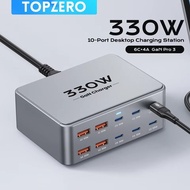 330Tile GaN USB C Charger10Desktop Charger Type C 100W PD3.0 PPS QC3.0Fast charging compatible with 