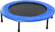 Home Office Mini Trampoline 40inch Round Kids Mini Trampoline Fitness Rebounder Jogger Home Gym Exercise Sports Trampolines