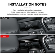 Car Glossy Black Center Console Water Cup Holder Decoration Cover Trim Stickers for -V Vezel 2021 2022