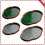 [leipupa] Begonia Flower Glass Tray Candy Glass Tray Fruit Storage Organizer Bread Storage