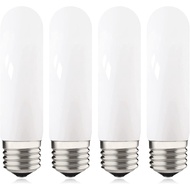 40W Equivalent T10 LED Chandelier Bulb, Deep Frosted Glass Cover Dimmable T30 Invisible Filament Edi