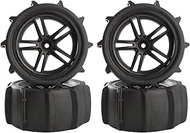 1:10 1:12 Paddles Buggy Tires Hex 12mm Wheels for Snow Sand 1:10 1:12 9125 9155 9156 124009 X-07 F-1