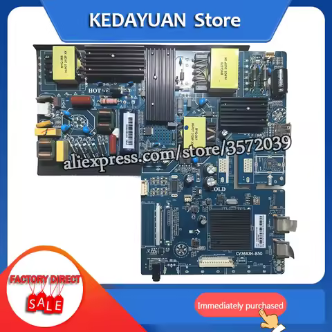 CV3683H-B50 4K TV motherboard 135v--162v 500ma 3 HD hdmi working good