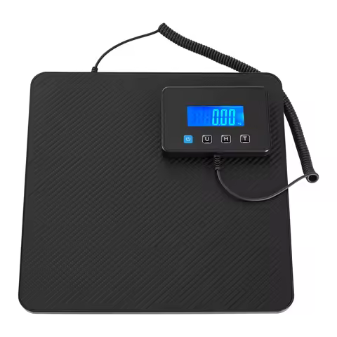 SucceBuy Digital Postal Scale 0.35 oz/3.5 oz Dual Accuracy 440 lbs with Battery Charging Cable Hold/