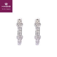 【 Ready Stock】 HABIB Bella White Diamond Earring