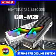 AOSOR HEATSINK M.2 2280 SSD COOLMOON CM-M2F ARGB ENCLOSURE