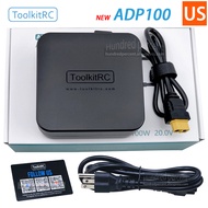 Update ToolkitRC ADP100 20V 5A 100W power adapter charger XT60 for M6D M7 M6DAC V2 M8P M4P ISDT Q8 Q