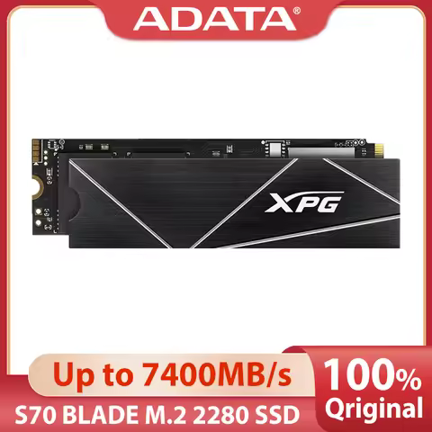 ADATA XPG GAMMIX S70 BLADE SSD With Heatsink Gen4x4 m.2 2280 NVMe1.4 pcie4.0 ssd 1tb2tb Solid State 