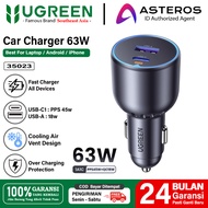 UGREEN Car Charger Super Fast Charging PD 3.0 PPS 45w Max Power 63w