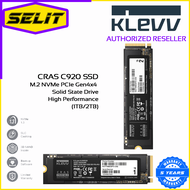 [SELIT TRADING] KLEVV CRAS C920 M.2 NVMe PCIe Gen4x4 Solid State Drive Read up to 7,000MB/s 512GB 1TB 5 Years Warranty with Tech Dynamic