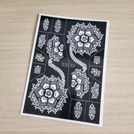 Nữ Henna Hoa Hình Xăm Stencil Tự Làm Cơ Thể Dụng Cụ Vẽ Rỗng Henna Hình Xăm Bản Mẫu Sáng Tạo Tác Phẩm