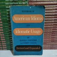 Original Book - American Idioms And Idiomatic Usage Book