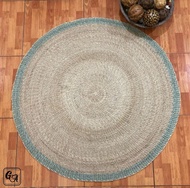 GA-A008 - Abaca Round Carpet Green - Small sizes - Natural material - 40 &amp; 48 inches