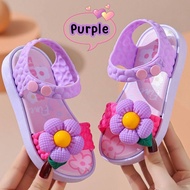 รองเท้ารัดส้นเด็กผู้หญิง รองเท้าเเฟชั่นเด็ก รองเท้าเเตะรัดส้นน่ารัก เเต่งดอกไม้ เบา ใส่สบาย Childrens shoes (พร้อมส่งในไทย)
