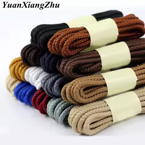 1Pair Round Shoelaces for Fashion Casual Sneakers Leather Shoes Boots Laces Length 80/100/120/140/16