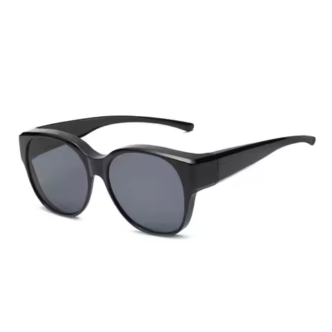 Fashion UV Protection Driving Sunglasses Y2K Round Frame Fit Over Sunglasses Retro Wear Over Glasses