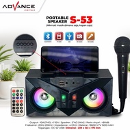 New Bluetooth Speaker Music Box Advance S-53 (COD) MALL 89