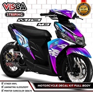Mio M3 Full Body Decal - Mio M3 Sticker - Mio M3 Fullbody Decal - Mio M3 Variation Striping - Mio M3