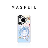 MASFEIL | เคสฝาพับแม่เหล็กสำหรับ Huawei Pura80Pro P70 P60 P40pro+ บางมากปกคลุมทั้งเครื่อง