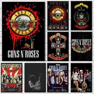 Rock Band G-Guns N R-Roses Poster Hd Art Home Living Room Decoration,No Frame Canvas Painting Gift