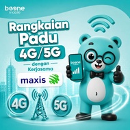 KAD SIM PRABAYAR BEONE MOBILE PREPAID TERBAHARU 5G/4G LIPUTAN MAXIS [TWIN MALL]
