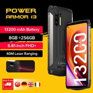 Ulefone Power Armor 13 13200mAh Rugged Phone 256GB Android 11 Waterproof Smartphone 6.81” 2.4G/5G WL