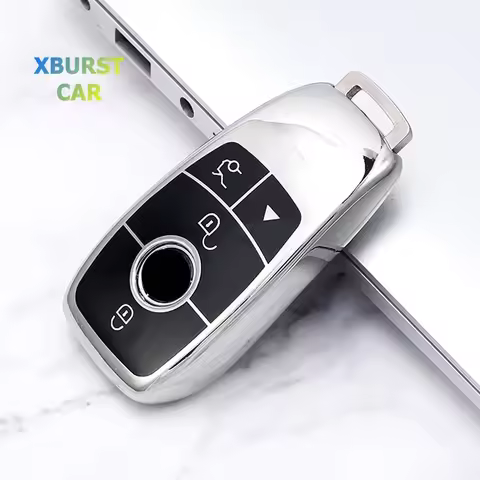 3/4 Buttons TPU Car Key Case Cover Key Shell Fob Holder for Mercedes Benz E C S GLC Class E200 E400 