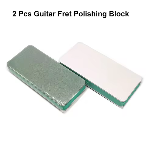 Miwayer 2/4Pcs Double Side Guitar Fret Polishing Block 1000 Grit Sanding Block for Guitar Maintenanc